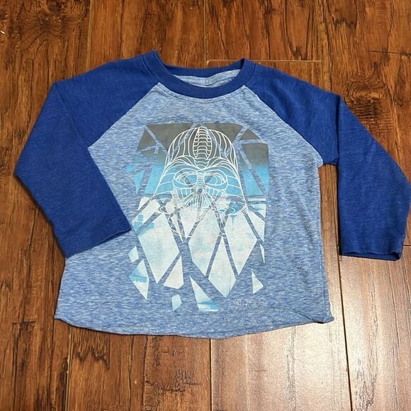 Star Wars Size 18 Months Long Sleeve Crewneck T-Shirt Tee Shirt Blue Boy’s - Picture 1 of 4
